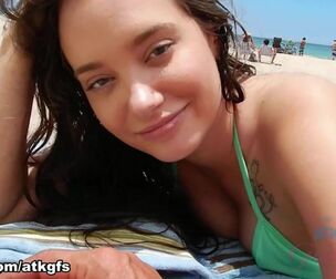 Another Day On The Beach With Gia - ATKGirlfriends